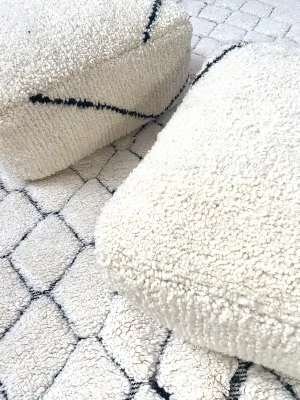 Tapis et poufs - Poufs Béni ouarain - Bohome Living