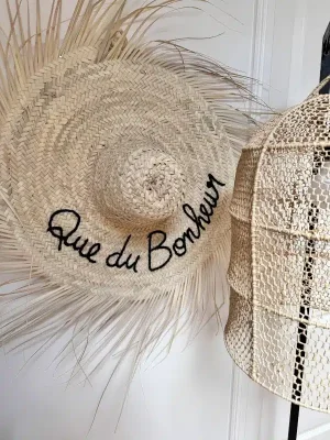 Chapeaux de paille berbère Que du Bonheur 50/60 cm