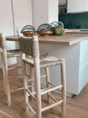Chaise de bar haute en doum