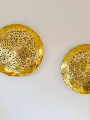 Applique ronde en laiton