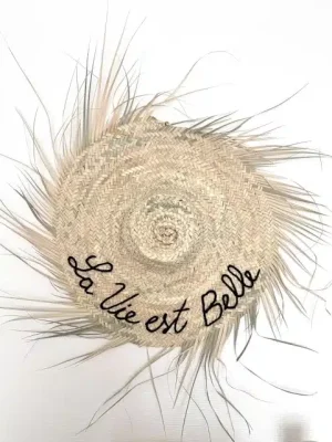 Chapeaux de paille berbère La vie est Belle 50/60 cm
