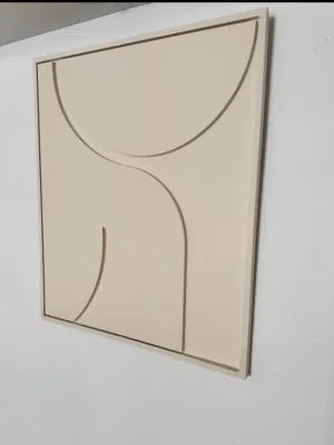 TABLEAU ORGANIQUE EN 3D 100x80