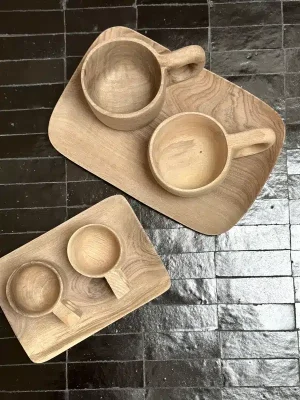 Plateau en bois de noyer 2 tailles