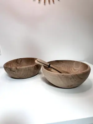 Bol ou saladier en bois de noyer