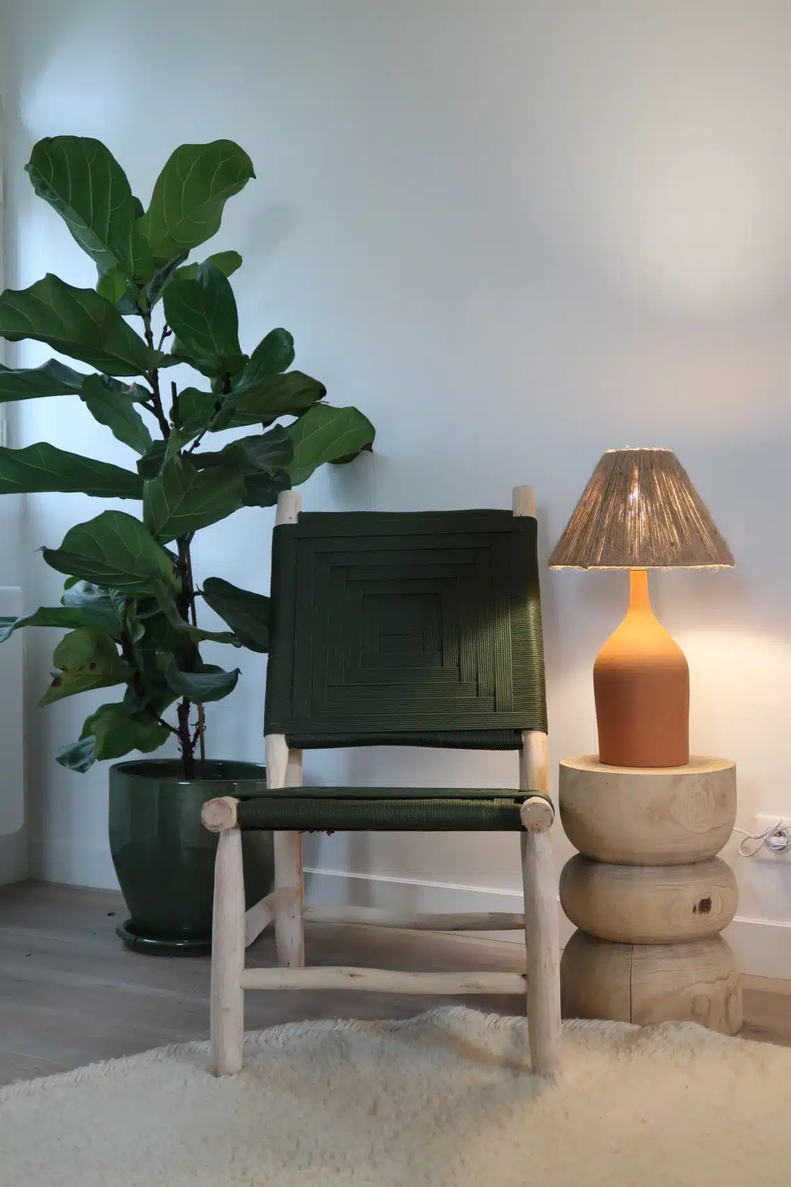 Fauteuil Lounge Maroc Kaki