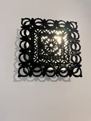 Applique noire en fer forgé