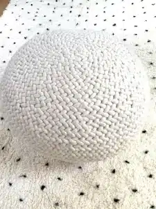 pouf galet decoration chic boheme