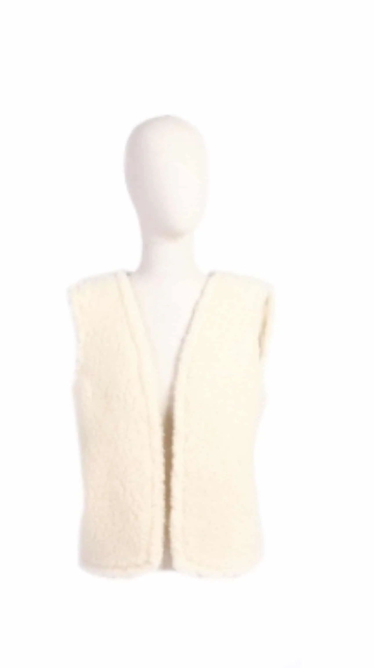 Gilet ou boléro 100% laine - Fabrication Française -Blanc – Image 4