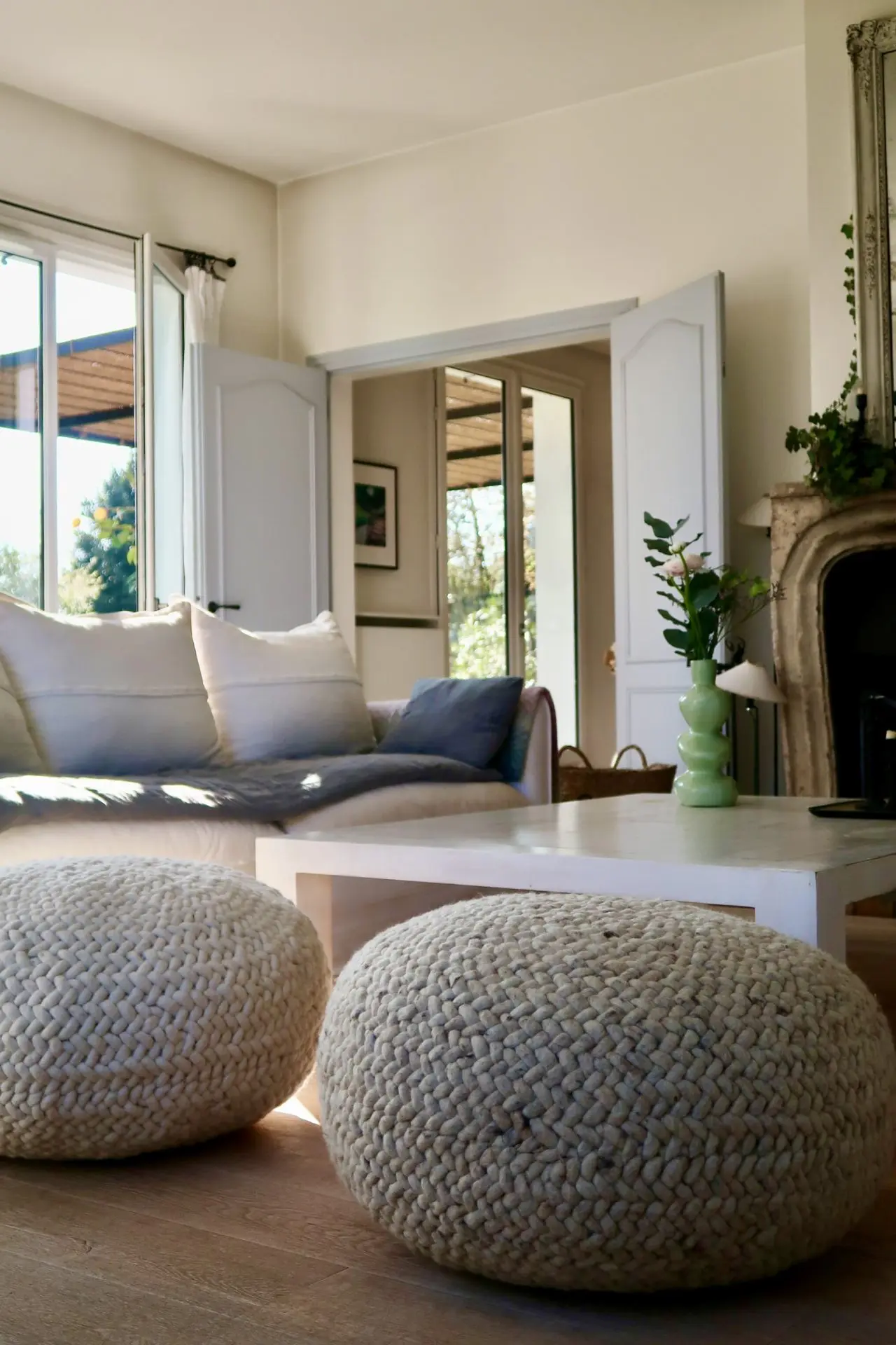 Poufs Galets 100% laine Maroc – Image 7
