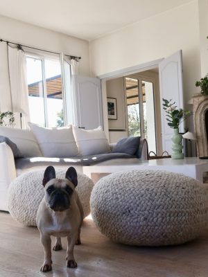 Poufs Galets 100% laine Maroc