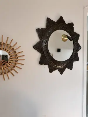 Miroir Etoile Fer forgé ciselé Maroc