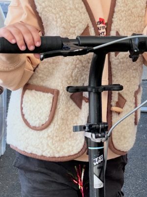 Gilet de Berger enfant 100% laine - Fabrication Française - Beige /Marron