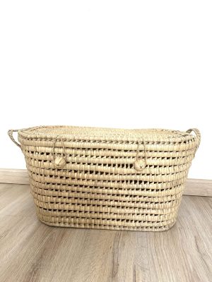 Malle ou coffre de rangement naturel Maroc  60 cm