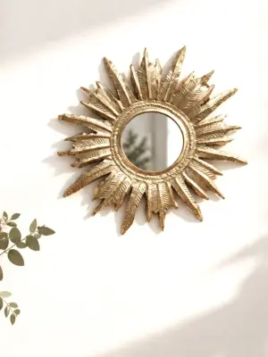 Ex voto Soleil en laiton fait mains
