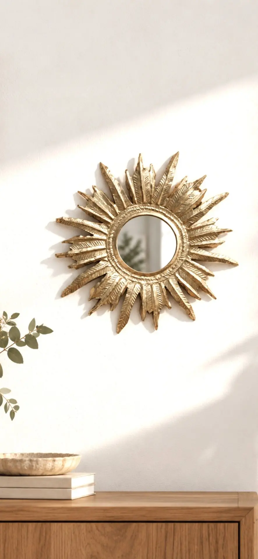 Ex voto Soleil en laiton fait mains